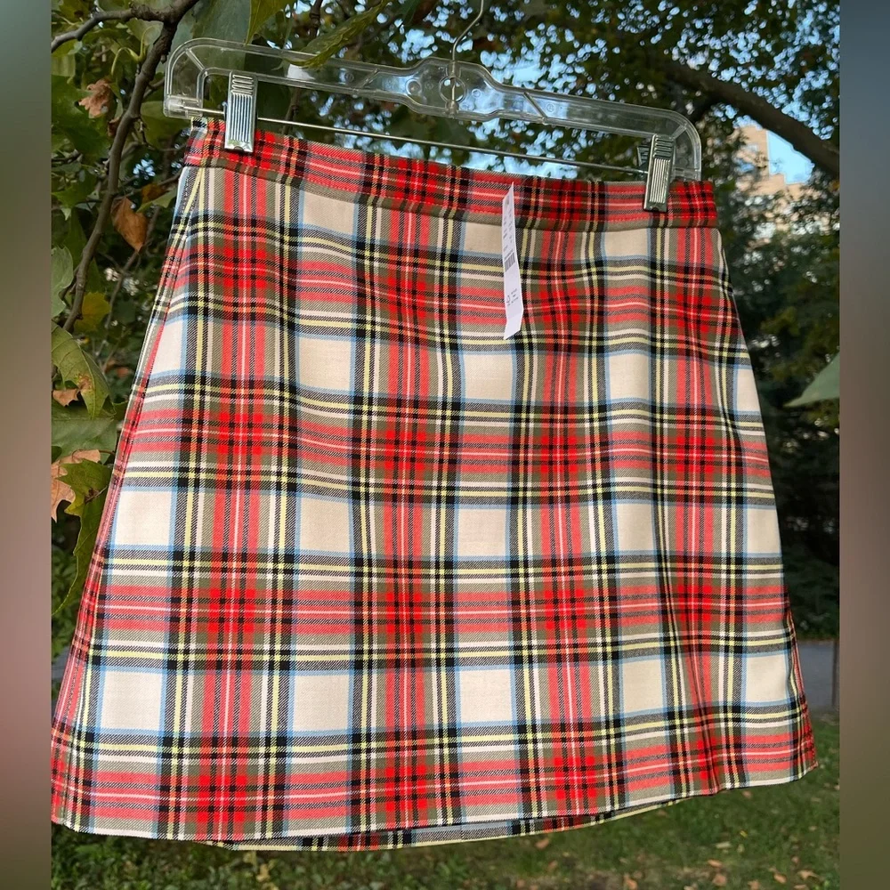 J. Crew plaid Stewart Skirt - perfect for Autumn - New with tags - Picture 4 of 11